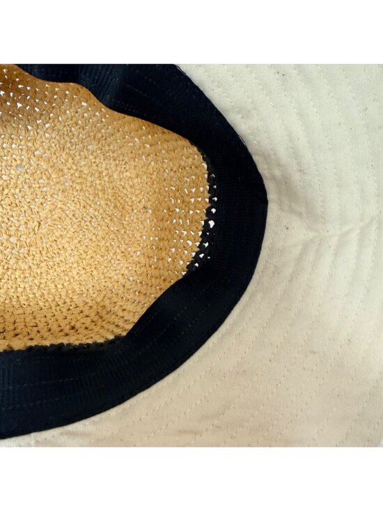 Obagi Medical Straw Sun Hat Wide Brim Beach Resort Neutral Style Coastal Vacatio main image 7